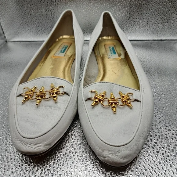 Partners White Olivia Flats Women's Size 7.5 - Picture 6 of 9